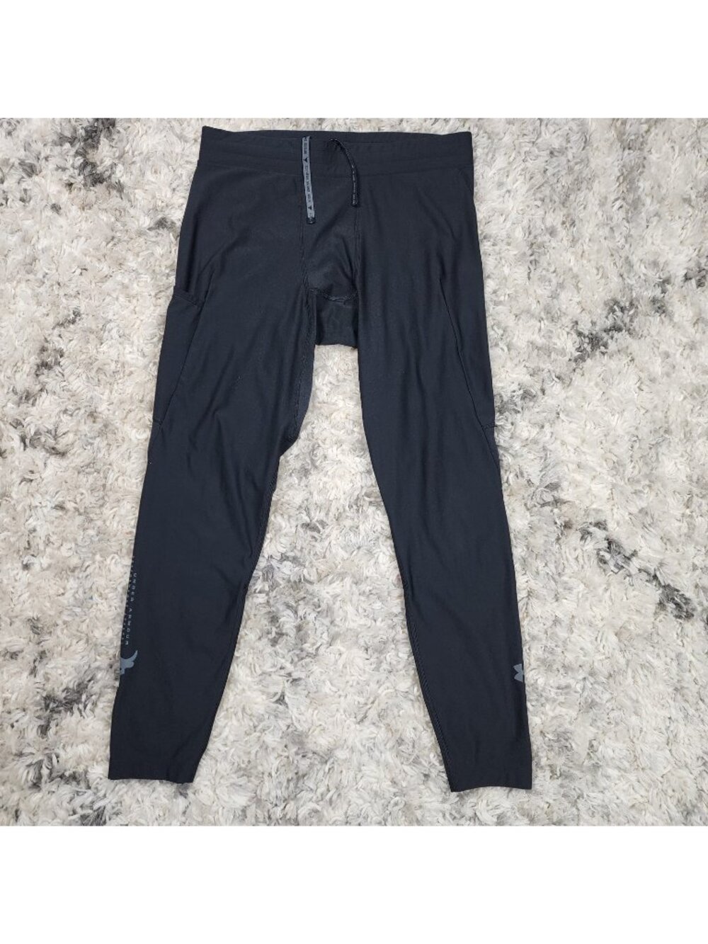 Under Armour Project Rock Compression Legging Pants Men XL Performance Heat Gear